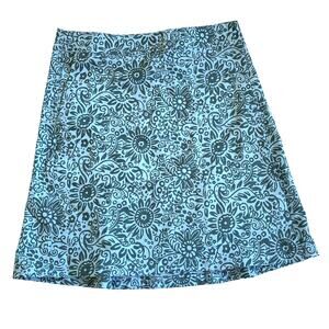 Rip‎ Skirt Sport Skirt Women XS Wrap Coverup Blue Floral Adjustable Beach